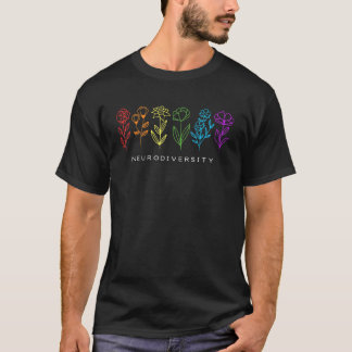 Neurodivergerande regnbåge Autism Medvetenhet Vint T Shirt