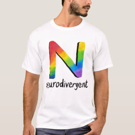 Neurodivergerande (Regnbåge Tie- Dye N) T Shirt