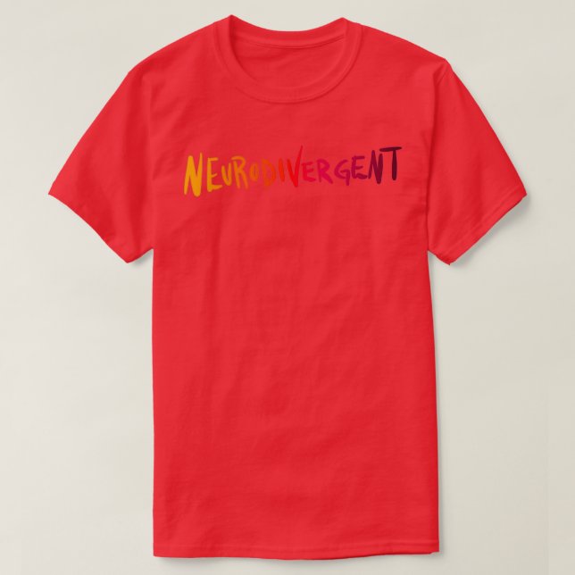 Neurodivergerande T Shirt (Design framsida)