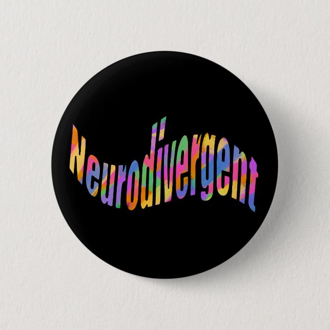 Neurodivergerande typografi Medvetenhet om neurodi Knapp (Framsida)