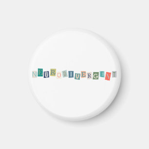 Neurodivergerande typografi Medvetenhet om neurodi Magnet