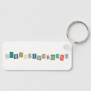 Neurodivergerande typografi Medvetenhet om neurodi Nyckelring