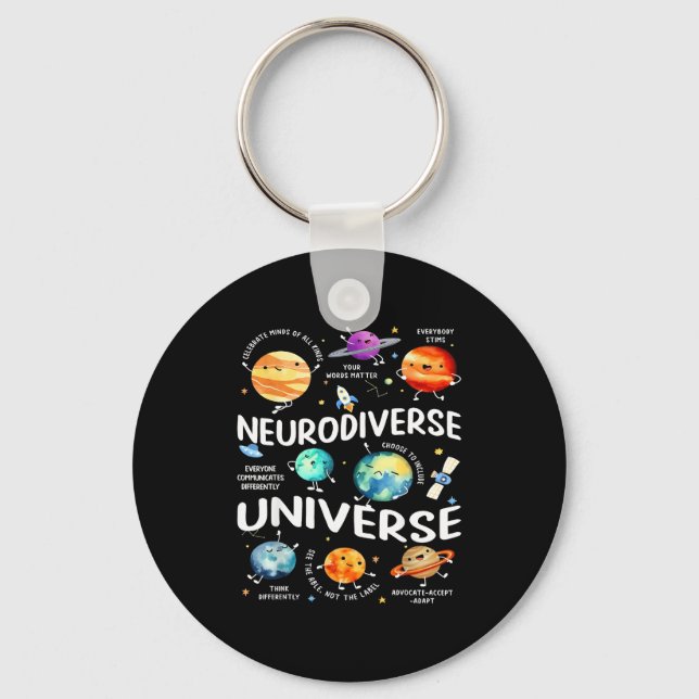Neurodiverse Universe Iep Special Ed Paraprofessio Nyckelring (Framsida)