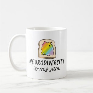 Neurodiversitet Är Min Jam Regnbågs Toast Kaffemugg