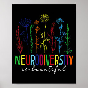 Neurodiversitet är vacker autism medvetenhet poster
