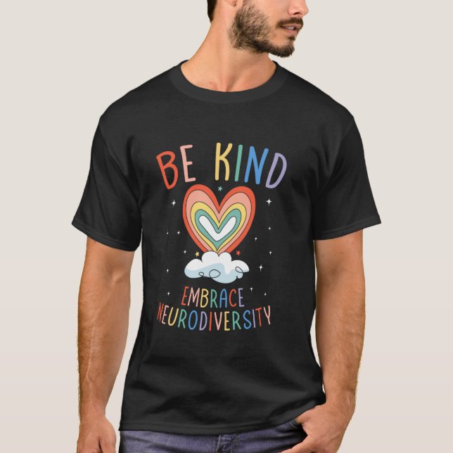 Neurodiversitet - Autismmedvetenhet - ADHD - ASD T Shirt (Framsida)