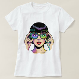 Neurodiversitet Oändlighetssymbol Pop Art Kvinna  T Shirt