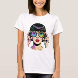 Neurodiversitet Oändlighetssymbol Pop Art Kvinna  T Shirt