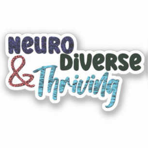 Neurodiversitet och turister Neuromvandling Klistermärken