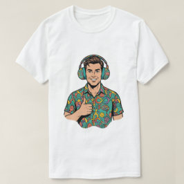 Neurodiversitet Retro Pop Art Tummen Upp Man  T Shirt