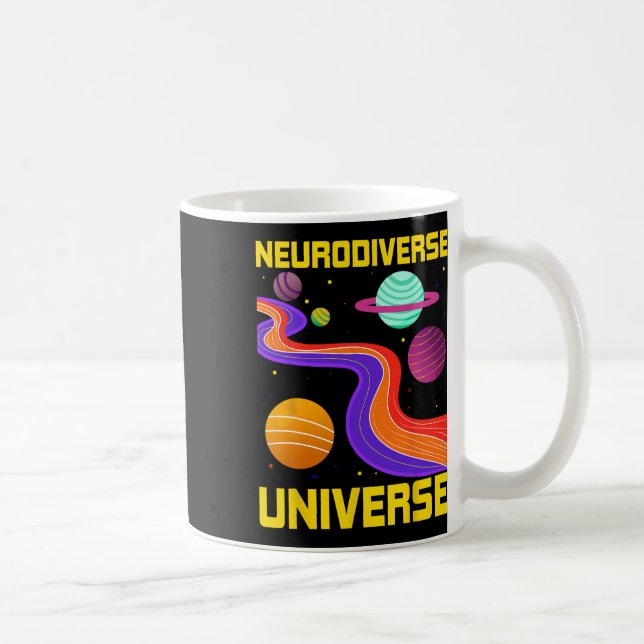 Neurodiversitet Universe Neurodiversity Adhd Autis Kaffemugg (Höger)