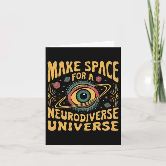 Neurodiversitet Universe Neurodiversity Adhd Autis Kort (Framsida)