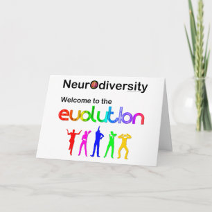 Neurodiversitet Välkommen till Evolution Postkort Kort