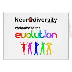 Neurodiversitet Välkommen till evolutionen Hälsningskort