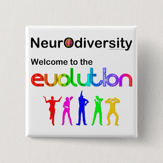Neurodiversitet Välkommen till evolutionen Knapp (Framsida)
