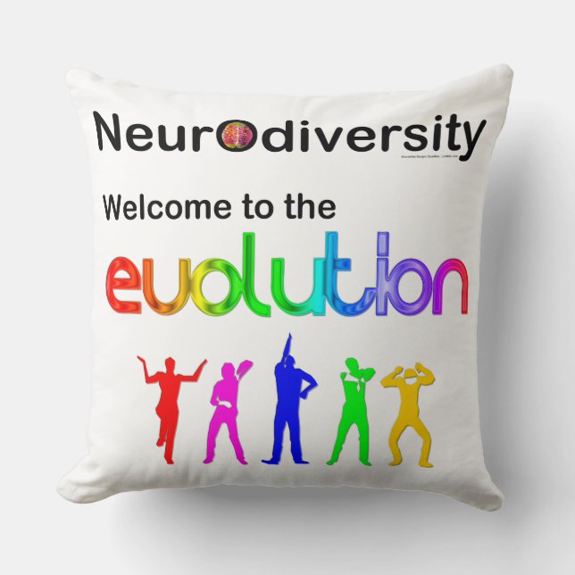 Neurodiversitet Välkommen till evolutionen Kudde (Framsida)
