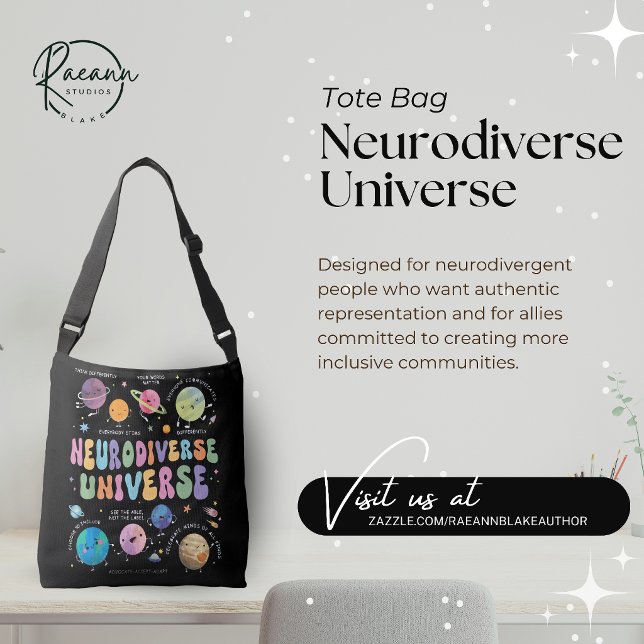 Neurodiversitets Universums Tote Bag för Medvetenh Axelväska (Skapare uppladdad)
