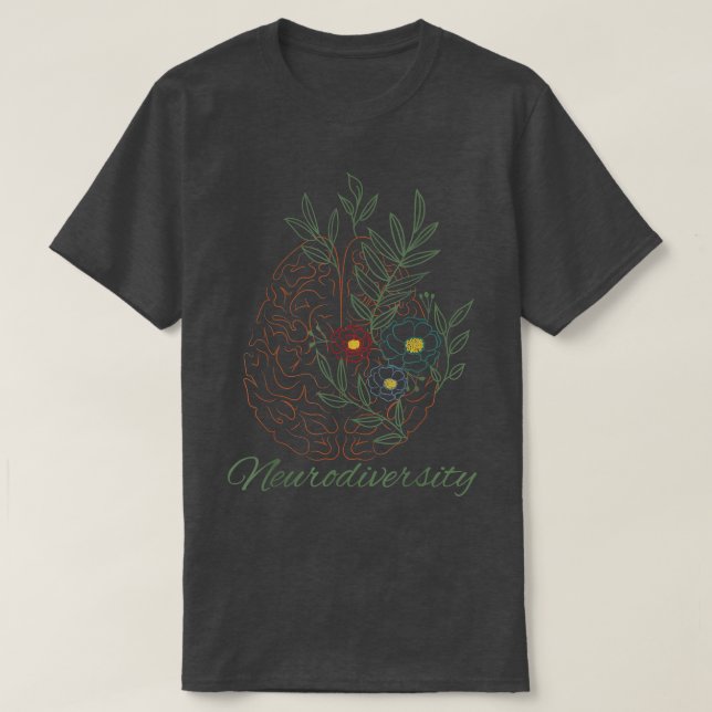 Neurodiversity ADHD ASD Autism  T Shirt (Design framsida)