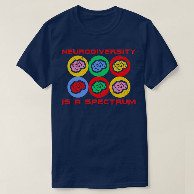 Neurodiversity är a Sptrum ADHD Vuxen Parents Ki T Shirt (Design framsida)