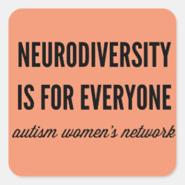 Neurodiversity är för alla klistermärkear fyrkantigt klistermärke