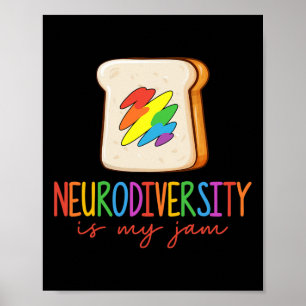 Neurodiversity är my Sylt Adhd Autism Awareness Su Poster