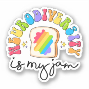 Neurodiversity är My Sylt Autism Awareness ADHD Klistermärken