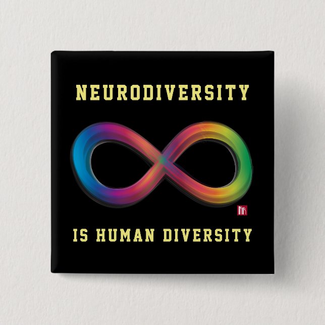 Neurodiversity är Pin Human Diversity Pin Knapp (Framsida)