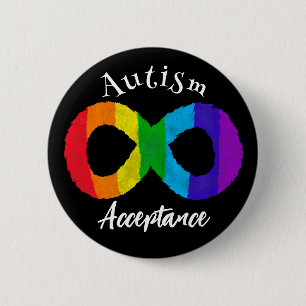 Neurodiversity Autism Acceptance Rainbow Knapp
