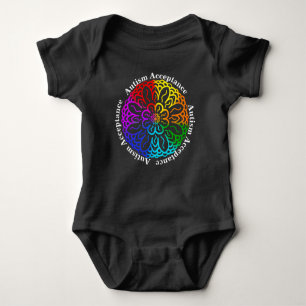 Neurodiversity Autism Acceptance Rainbow Mandala B T Shirt