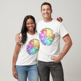 Neurodiversity Autism Acceptance Rainbow Mandala T Shirt