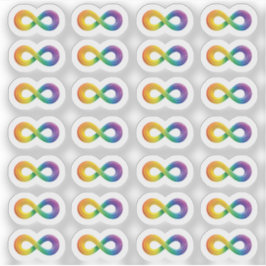Neurodiversity Autism Acceptance Rainbow Sticker Klistermärken
