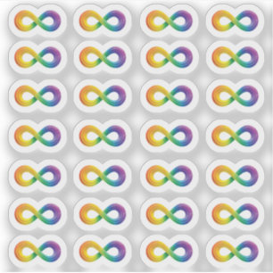 Neurodiversity Autism Acceptance Rainbow Sticker Klistermärken