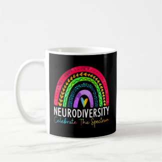 Neurodiversity Autism Spectrum Asd Adhd Rainbow Bo Kaffemugg