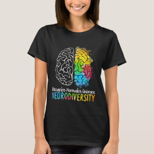 Neurodiversity Autism Spectrum Asd Adhd Rainbow Br T Shirt