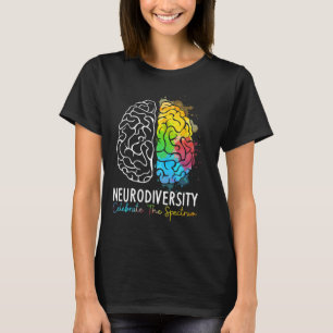 Neurodiversity - Autism Spectrum Asd Adhd Rainbow T Shirt