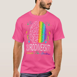 Neurodiversity - Autism Spectrum ASD ADHD Rainbow T Shirt