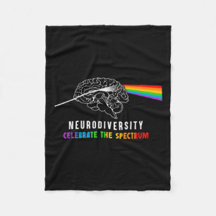 Neurodiversity Autism Spectrum Brain Asd Adhd Rain Fleecefilt
