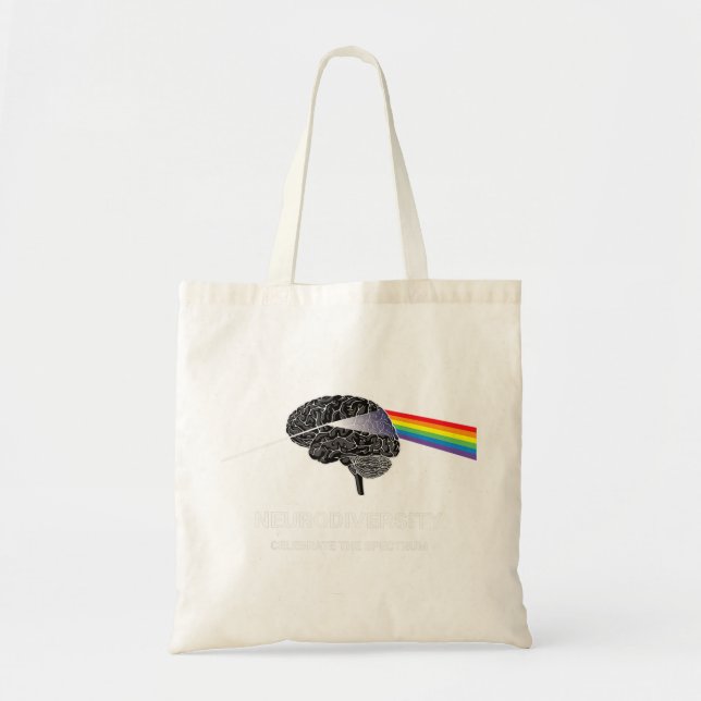 Neurodiversity Autism Sptrum ASD ADHD Rainbow Br Tygkasse (Framsidan)