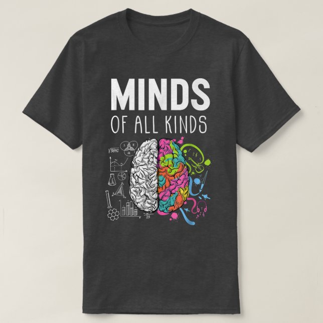Neurodiversity Brain ADHD Autism Awareness Mamma W T Shirt (Design framsida)
