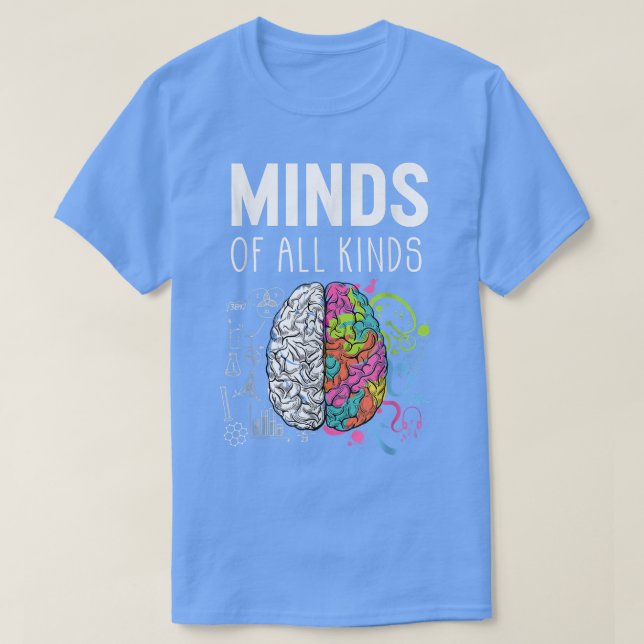 Neurodiversity Brain ADHD Autism Awareness Mamma W T Shirt (Design framsida)