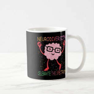 Neurodiversity Brain Autism Awareness Asd Adhd Man Kaffemugg