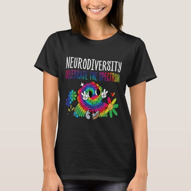 Neurodiversity Brain Autism Awareness Asd Adhd Man T Shirt (Framsida)