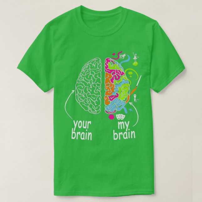 Neurodiversity Brain Idea for Dyslexia ADHD Autism T Shirt (Design framsida)