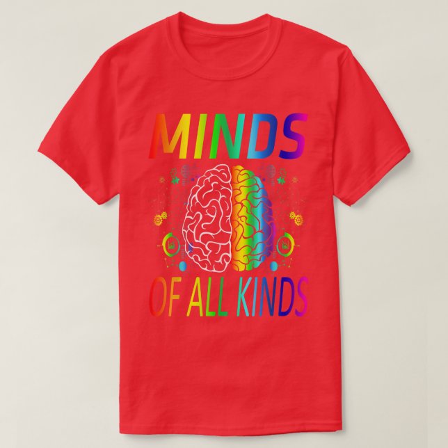 Neurodiversity Brain Shirt ADHD Autism Awareness T (Design framsida)