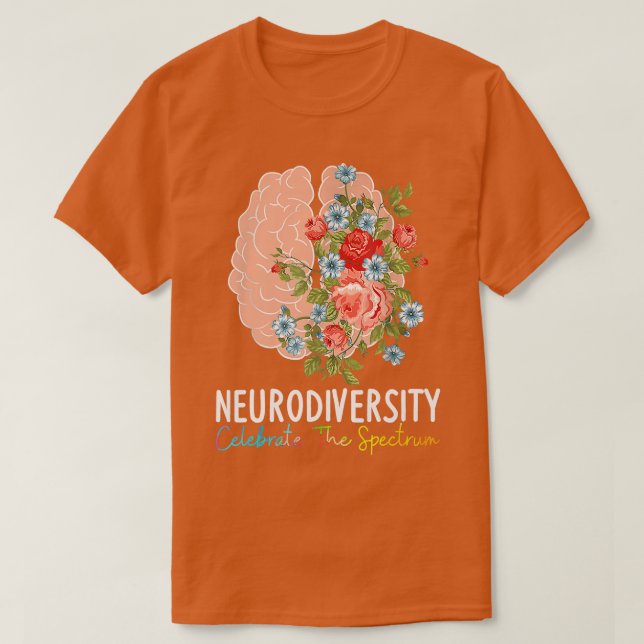 Neurodiversity Celebrate The Spectrum ADHD Brain A T Shirt (Design framsida)