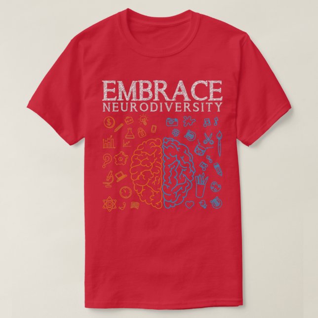 Neurodiversity Embrace Adhd Autism Asad Autism Awa T Shirt (Design framsida)