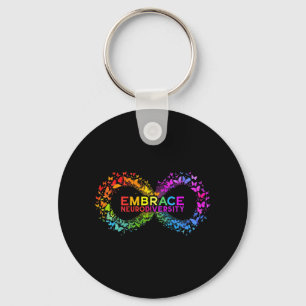 Neurodiversity Embrace Adhd Autism Asd Butterfly I Nyckelring