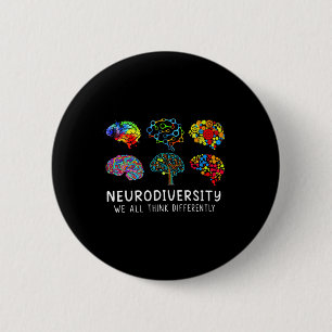 Neurodiversity - Embrace Adhd Autism Awareness Knapp
