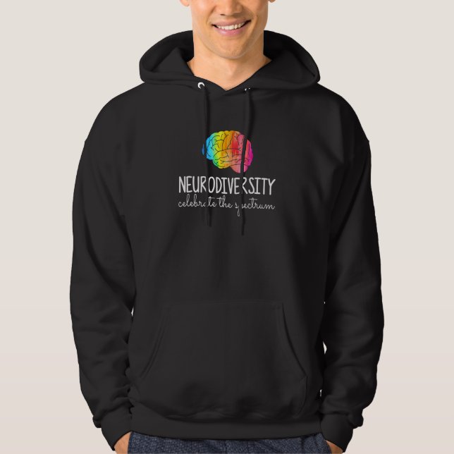 Neurodiversity Firar Neurolog Neuro Nurse 1 Hoodie (Framsida)