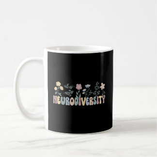 Neurodiversity Flowers Autism Neurodivergent Kaffemugg